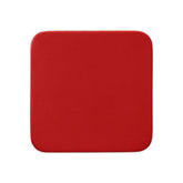 Red Leatherette Coaster, Square